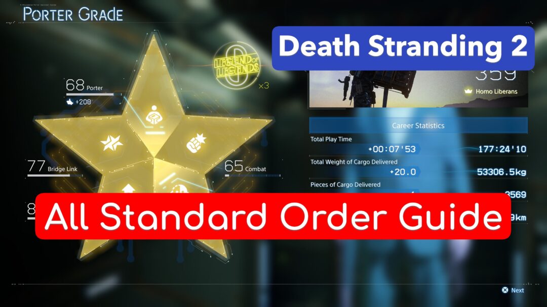 All Standard Orders【Death Stranding2 / DS2】