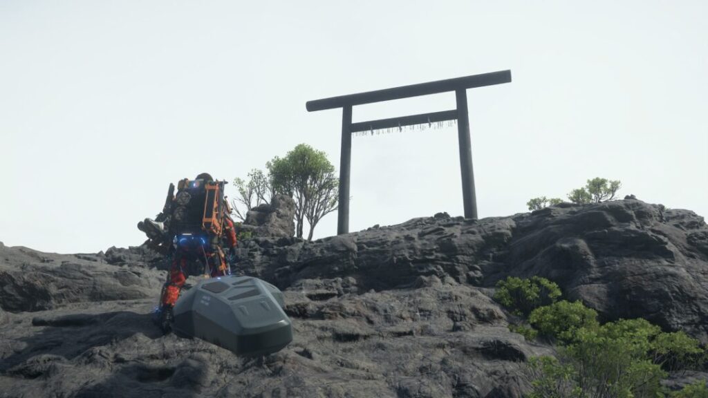 プレート・ゲート近くの陸の小島にある鳥居での撮影【デススト2 / デスストランディング2 / Death Stranding2】