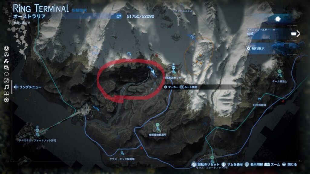 F7北配送センター付近の廃墟の場所【デススト2 / デスストランディング2 / Death Stranding2】