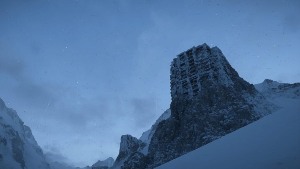 東部環境観測所とゴーストハンターの間にある雪山の廃墟【デススト2 / デスストランディング2 / Death Stranding2】