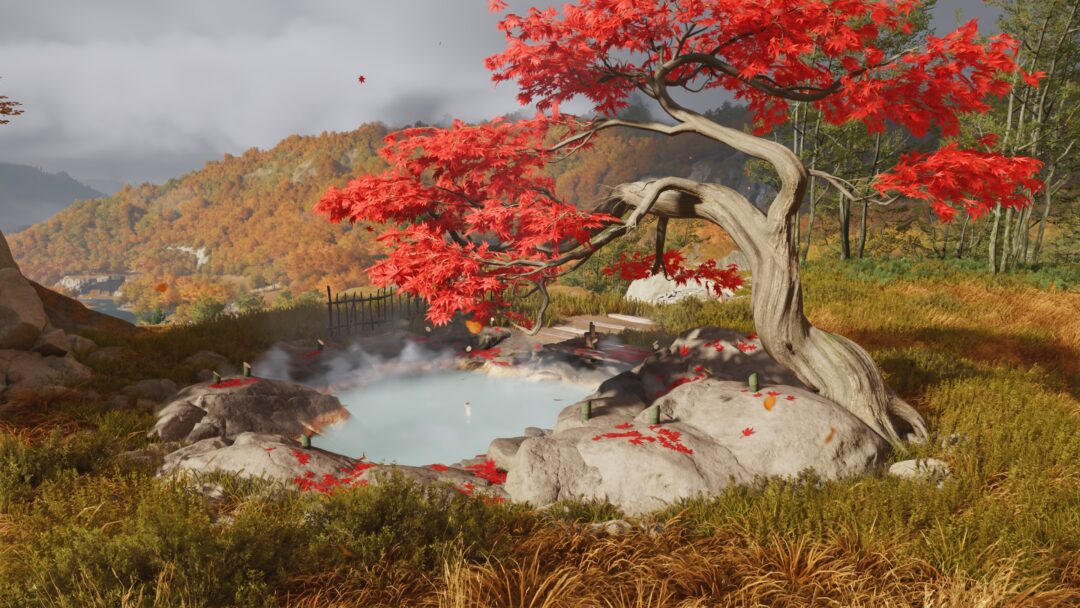 【Ghost of Yotei】全16ヶ所!温泉(秘湯)場所まとめ 草原の秘湯